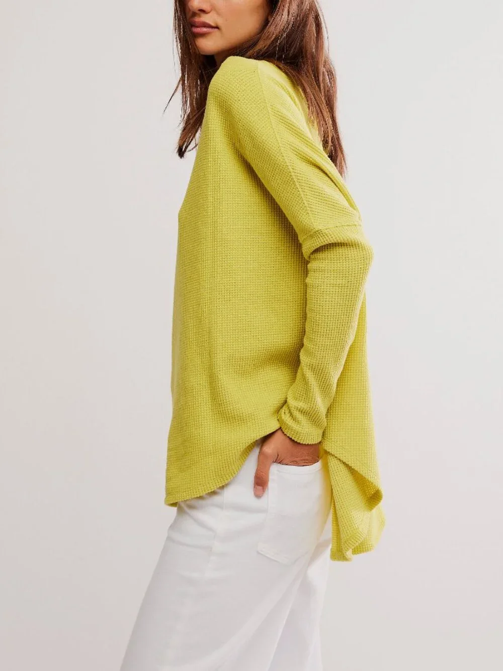 🆕 FREE PEOPLE We The Free Latte Blues Thermal / Acacia